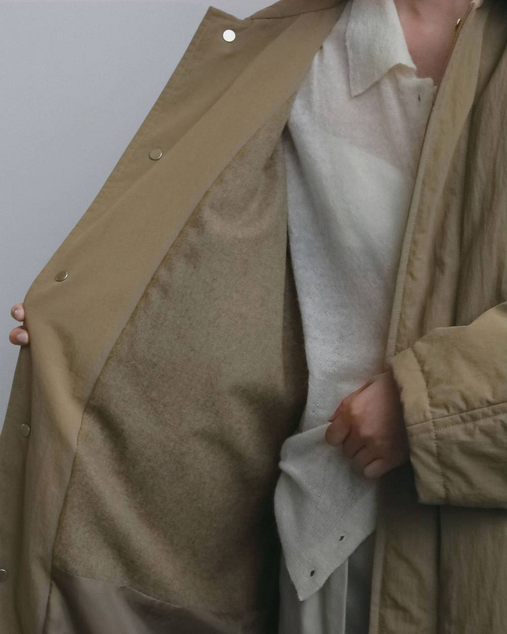 Padded Soutiencollar Coat Padded Soutiencollar Coat,パデッド ステンカラー コート,62620002,アウター,コート,ロングコート,撥水加工,ànuke,アンヌーク,lifes,ライフズ,26fall,26aw