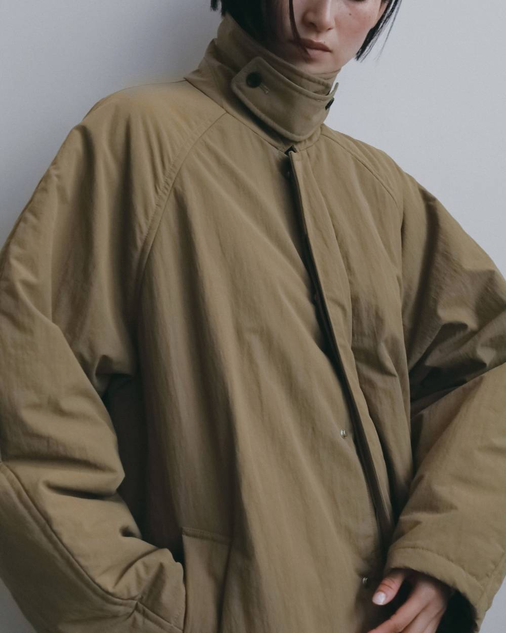 Padded Soutiencollar Coat Padded Soutiencollar Coat,パデッド ステンカラー コート,62620002,アウター,コート,ロングコート,撥水加工,ànuke,アンヌーク,lifes,ライフズ,26fall,26aw