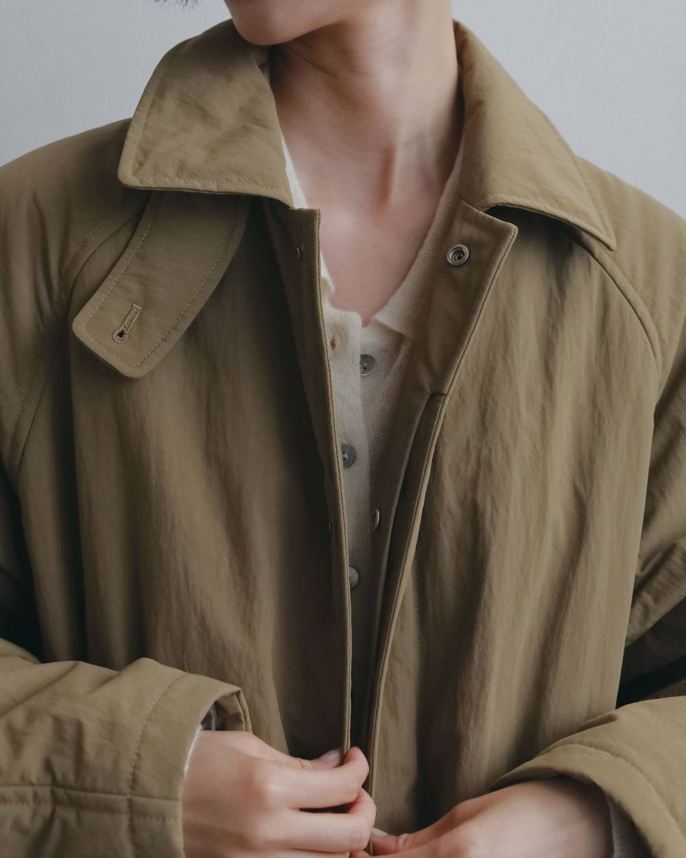 Padded Soutiencollar Coat Padded Soutiencollar Coat,パデッド ステンカラー コート,62620002,アウター,コート,ロングコート,撥水加工,ànuke,アンヌーク,lifes,ライフズ,26fall,26aw