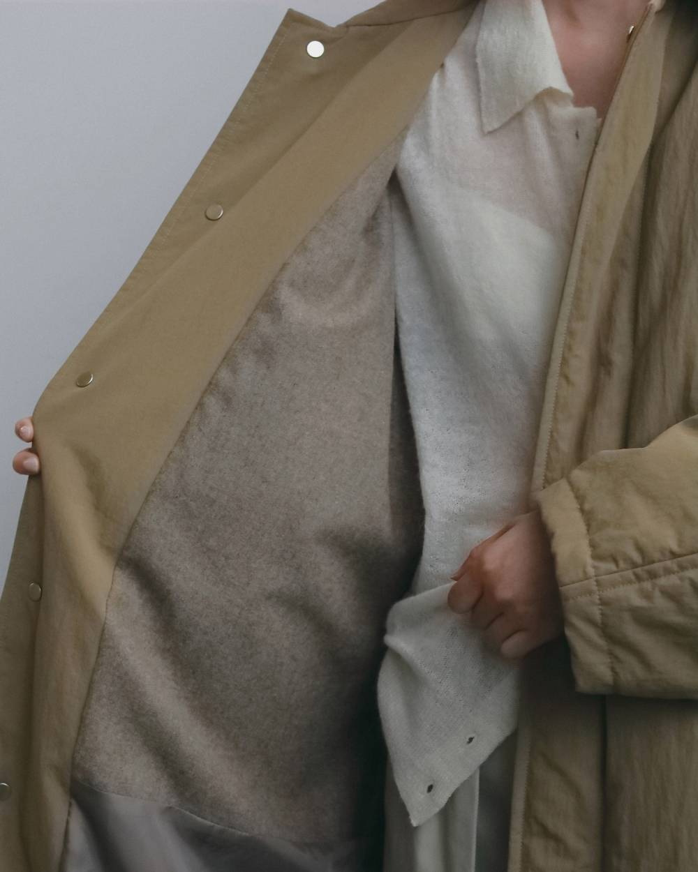 Padded Soutiencollar Coat Padded Soutiencollar Coat,パデッド ステンカラー コート,62620002,アウター,コート,ロングコート,撥水加工,ànuke,アンヌーク,lifes,ライフズ,26fall,26aw