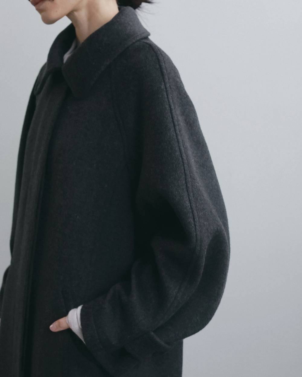 Soutiencollar Over Coat Soutiencollar Over Coat,ステンカラー オーバー コート,62620003,アウター,コート,ステンカラーコート,ロングコート,ànuke,アンヌーク,lifes,ライフズ,26fall,26aw