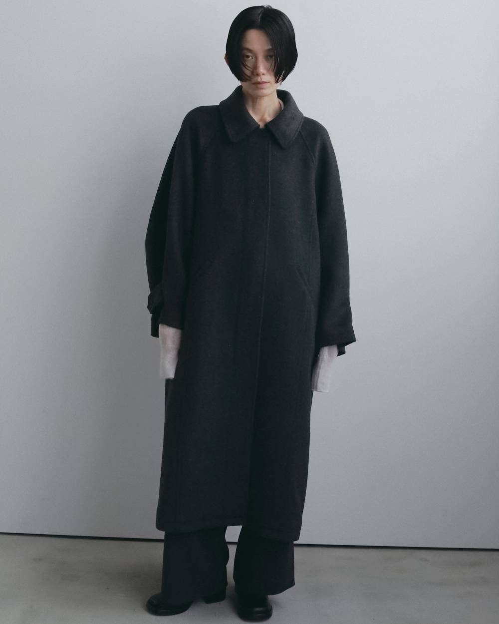 Soutiencollar Over Coat Soutiencollar Over Coat,ステンカラー オーバー コート,62620003,アウター,コート,ステンカラーコート,ロングコート,ànuke,アンヌーク,lifes,ライフズ,26fall,26aw