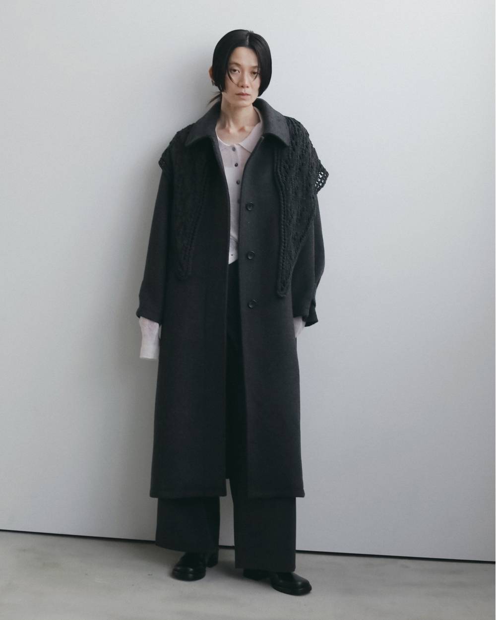 Soutiencollar Over Coat Soutiencollar Over Coat,ステンカラー オーバー コート,62620003,アウター,コート,ステンカラーコート,ロングコート,ànuke,アンヌーク,lifes,ライフズ,26fall,26aw