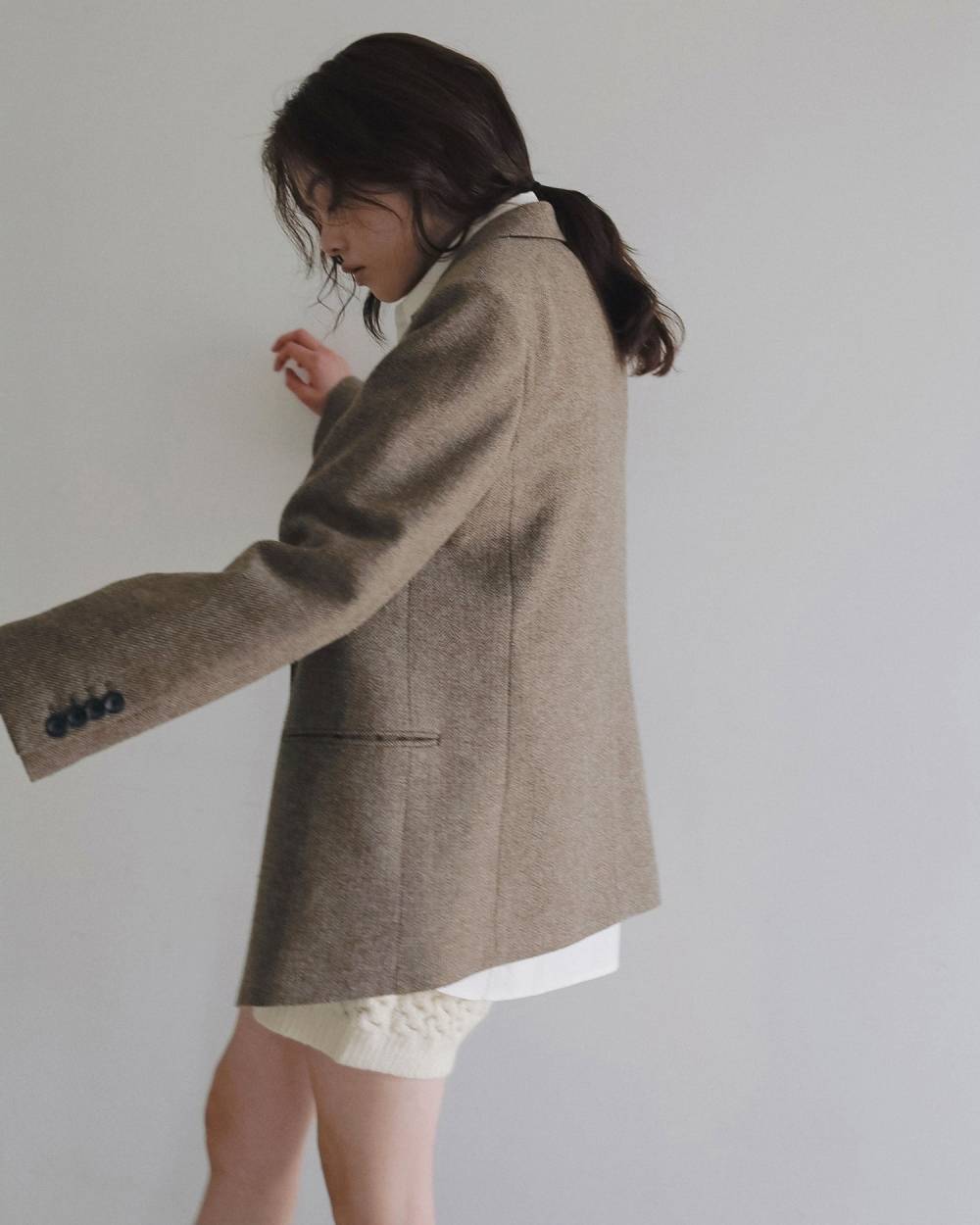 Herringbone Wool Jacket Herringbone Wool Jacket,ヘリンボーン ウール ジャケット,62620104,ジャケット,JK,羽織,アウター,オーバージャケット,オーバーサイズ,ànuke,アンヌーク,lifes,ライフズ,26ss,26fall,26aw