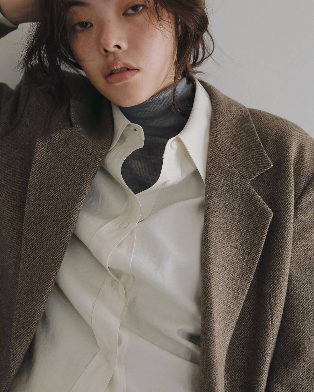 Herringbone Wool Jacket Herringbone Wool Jacket,ヘリンボーン ウール ジャケット,62620104,ジャケット,JK,羽織,アウター,オーバージャケット,オーバーサイズ,ànuke,アンヌーク,lifes,ライフズ,26ss,26fall,26aw