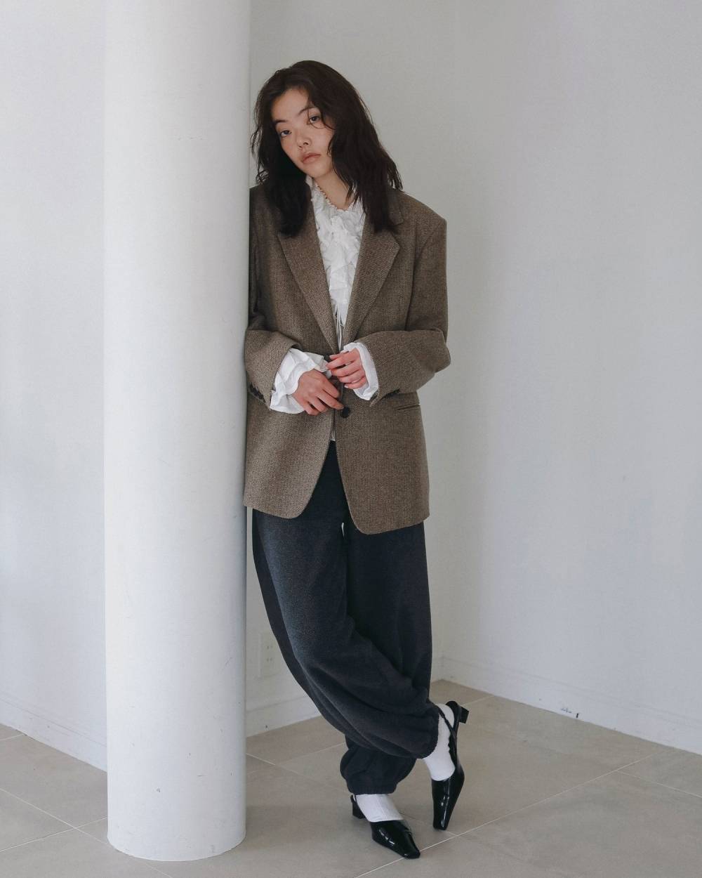 Herringbone Wool Jacket Herringbone Wool Jacket,ヘリンボーン ウール ジャケット,62620104,ジャケット,JK,羽織,アウター,オーバージャケット,オーバーサイズ,ànuke,アンヌーク,lifes,ライフズ,26ss,26fall,26aw