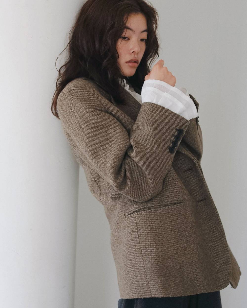 Herringbone Wool Jacket Herringbone Wool Jacket,ヘリンボーン ウール ジャケット,62620104,ジャケット,JK,羽織,アウター,オーバージャケット,オーバーサイズ,ànuke,アンヌーク,lifes,ライフズ,26ss,26fall,26aw