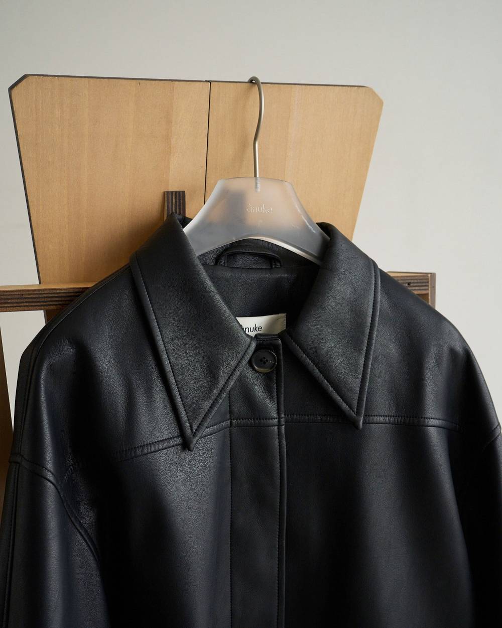 Ecoleather Over Jacket Ecoleather Over Jacket,エコレザー オーバー ジャケット,62620105,アウター,ジャケット,JK,羽織,ànuke,アンヌーク,lifes,ライフズ,26ss,26fall,26aw
