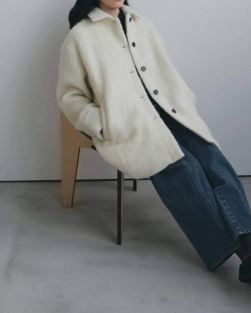 Shaggy Over Jacket Shaggy Over Jacket,シャギー オーバージャケット,62620106,アウター,JK,ジャケット,羽織,オーバージャケット,ウール,ànuke,アンヌーク,lifes,ライフズ,26fall,26aw