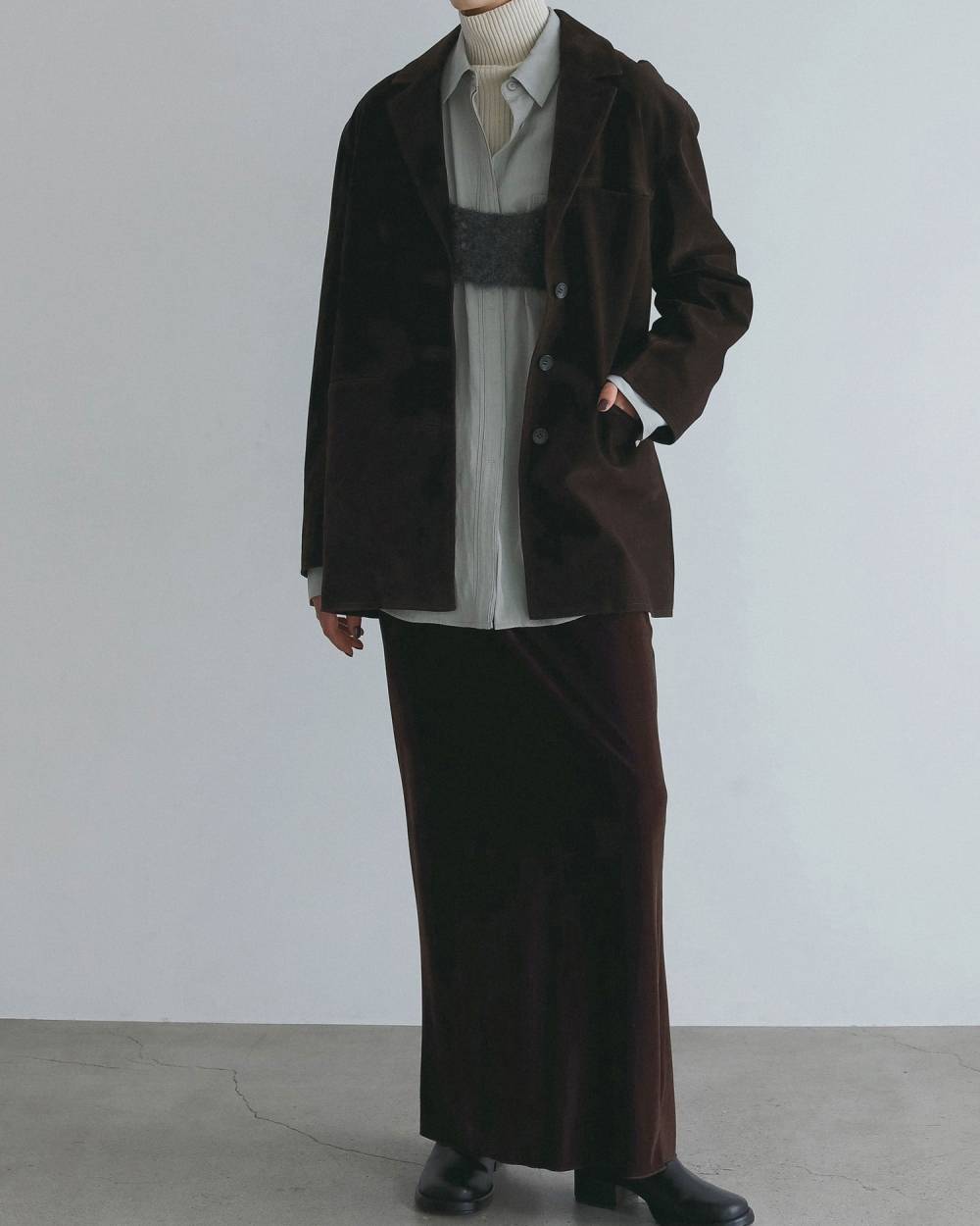 Eco Suede Jacket Eco Suede Jacket,エコスエードジャケット,62620109,アウター,ジャケット,JK,エコスエードジャケット,ànuke,アンヌーク,lifes,ライフズ,26fall,26aw