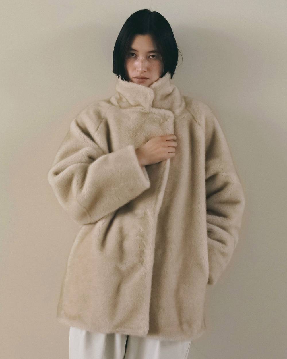 Eco Minkfur Jacket Eco Minkfur Jacket,エコ ミンクファー ジャケット,62620110,アウター,ジャケット,JK,ànuke,アンヌーク,lifes,ライフズ,26fall,26aw