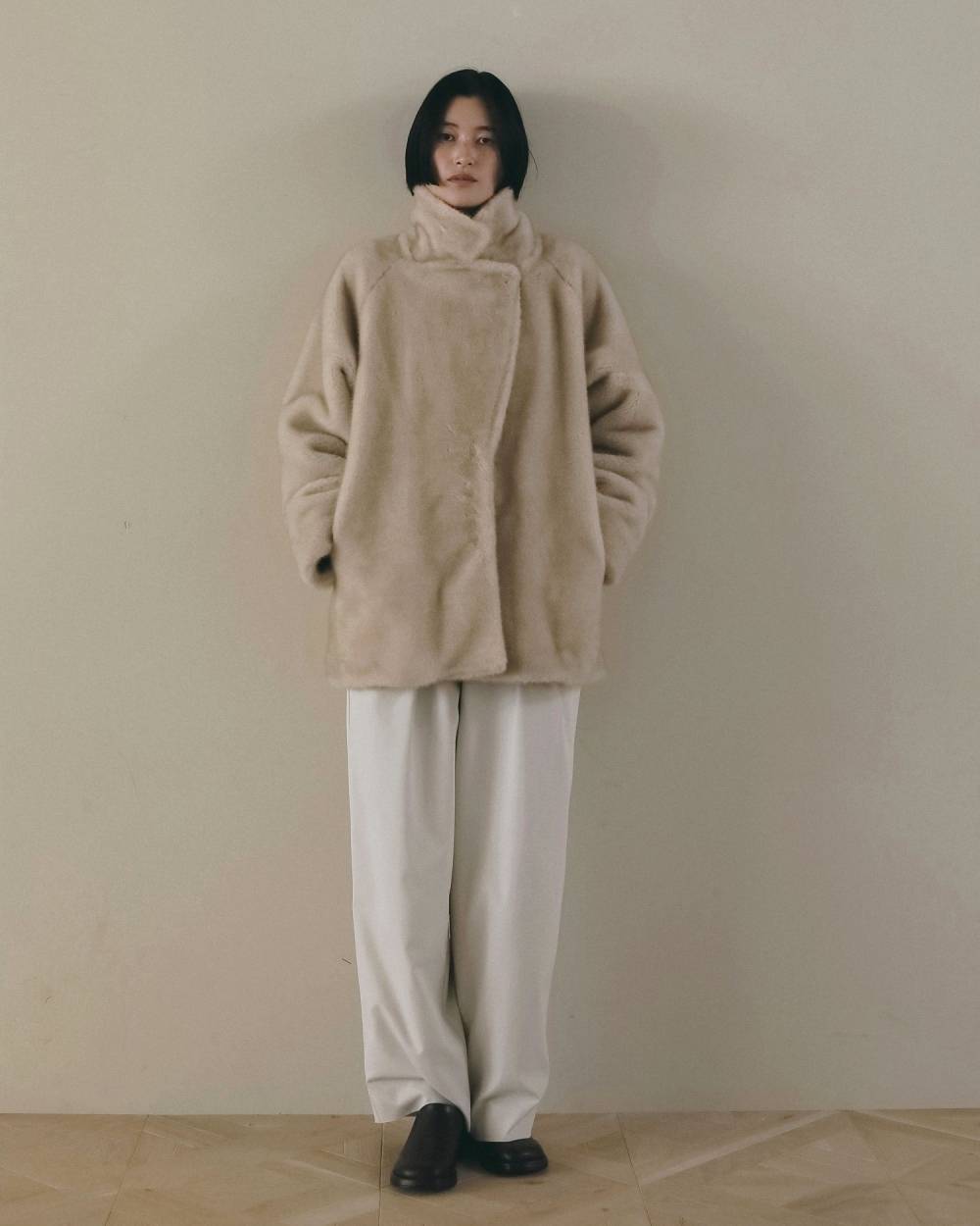 Eco Minkfur Jacket Eco Minkfur Jacket,エコ ミンクファー ジャケット,62620110,アウター,ジャケット,JK,ànuke,アンヌーク,lifes,ライフズ,26fall,26aw