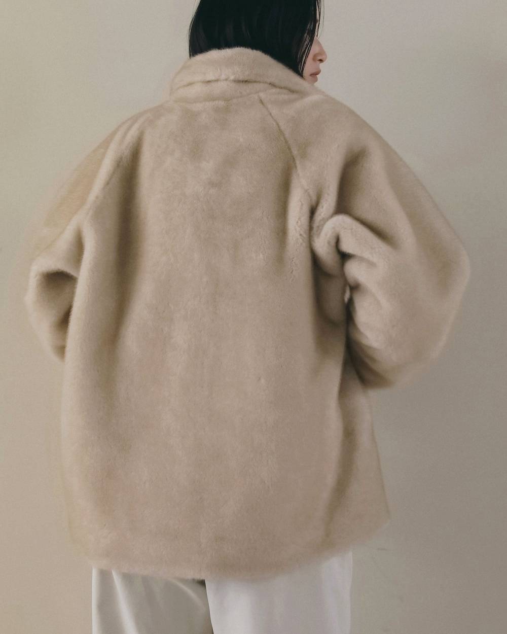 Eco Minkfur Jacket Eco Minkfur Jacket,エコ ミンクファー ジャケット,62620110,アウター,ジャケット,JK,ànuke,アンヌーク,lifes,ライフズ,26fall,26aw