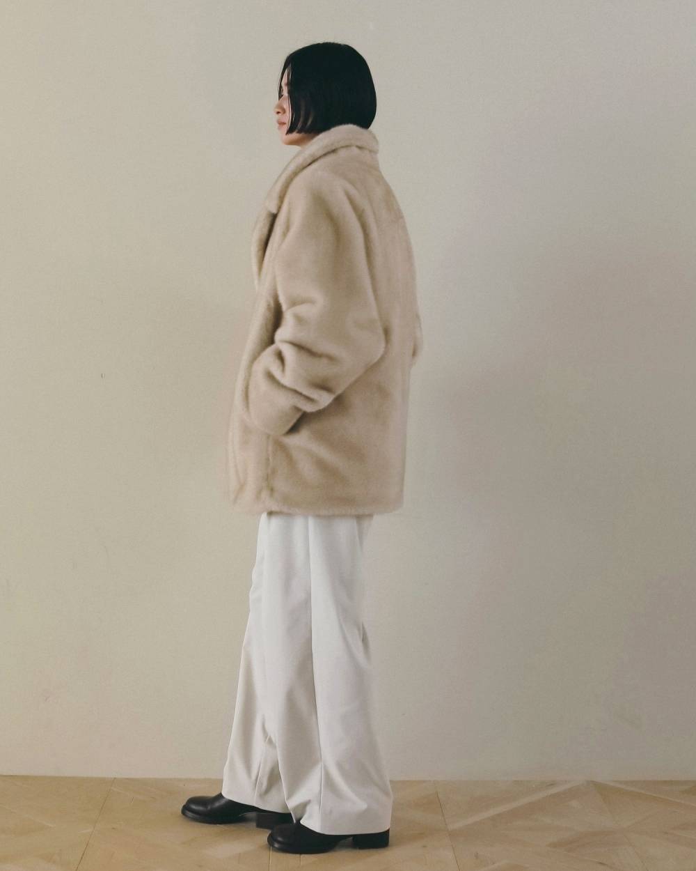 Eco Minkfur Jacket Eco Minkfur Jacket,エコ ミンクファー ジャケット,62620110,アウター,ジャケット,JK,ànuke,アンヌーク,lifes,ライフズ,26fall,26aw