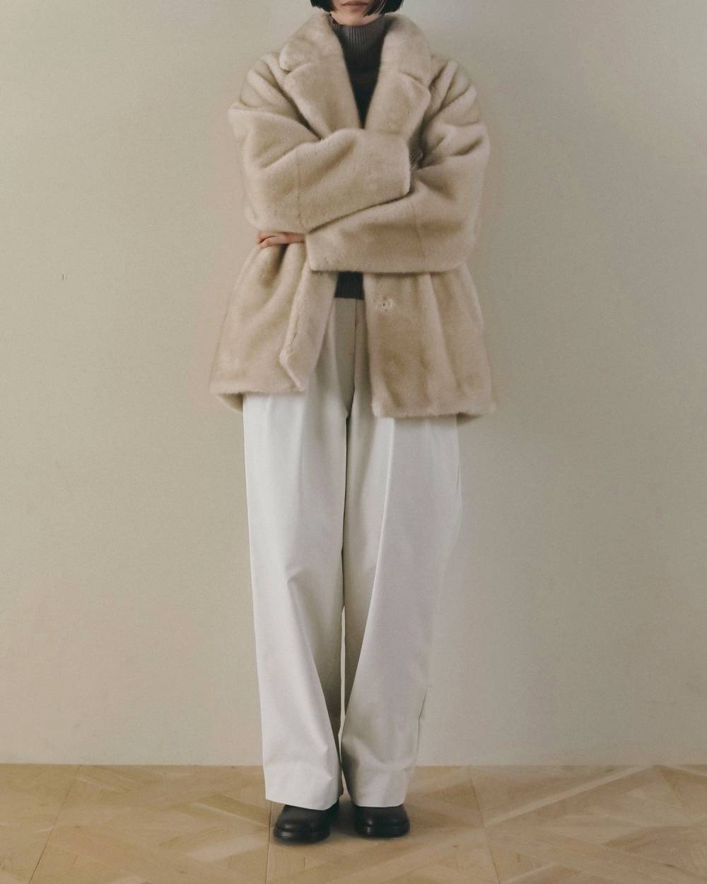 Eco Minkfur Jacket Eco Minkfur Jacket,エコ ミンクファー ジャケット,62620110,アウター,ジャケット,JK,ànuke,アンヌーク,lifes,ライフズ,26fall,26aw