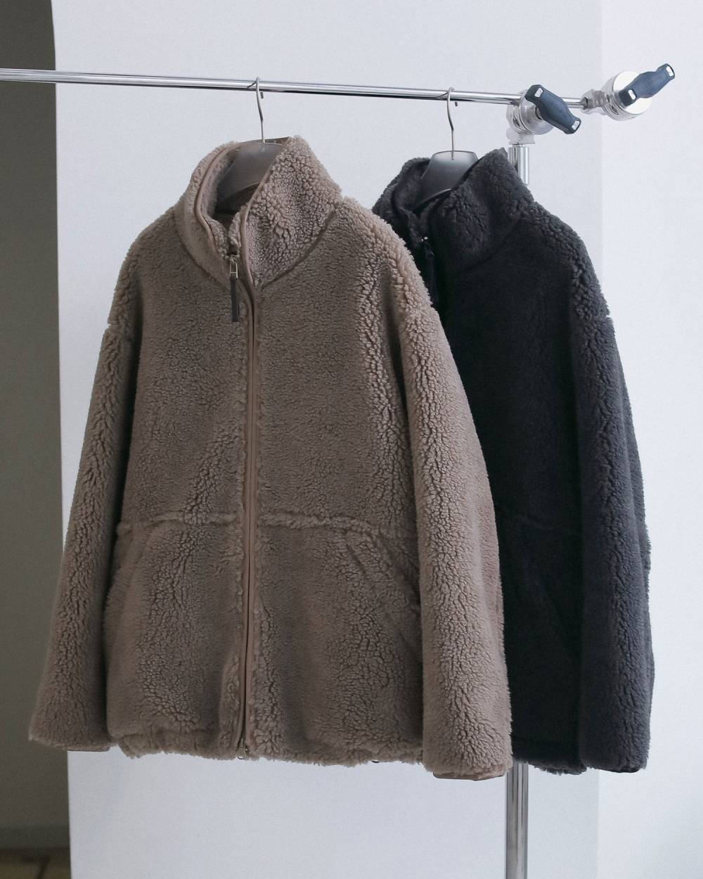 Boa Zip Blouson Boa Zip Blouson,ボア ジップ ブルゾン,62620203,ブルゾン,アウター,ウール,ànuke,アンヌーク,lifes,ライフズ,26fall,26aw