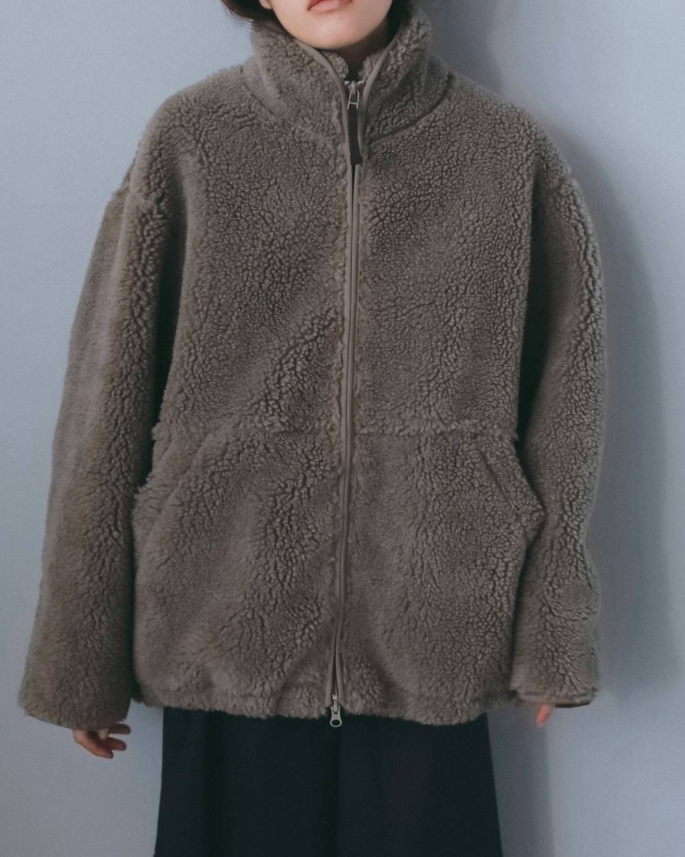 Boa Zip Blouson Boa Zip Blouson,ボア ジップ ブルゾン,62620203,ブルゾン,アウター,ウール,ànuke,アンヌーク,lifes,ライフズ,26fall,26aw