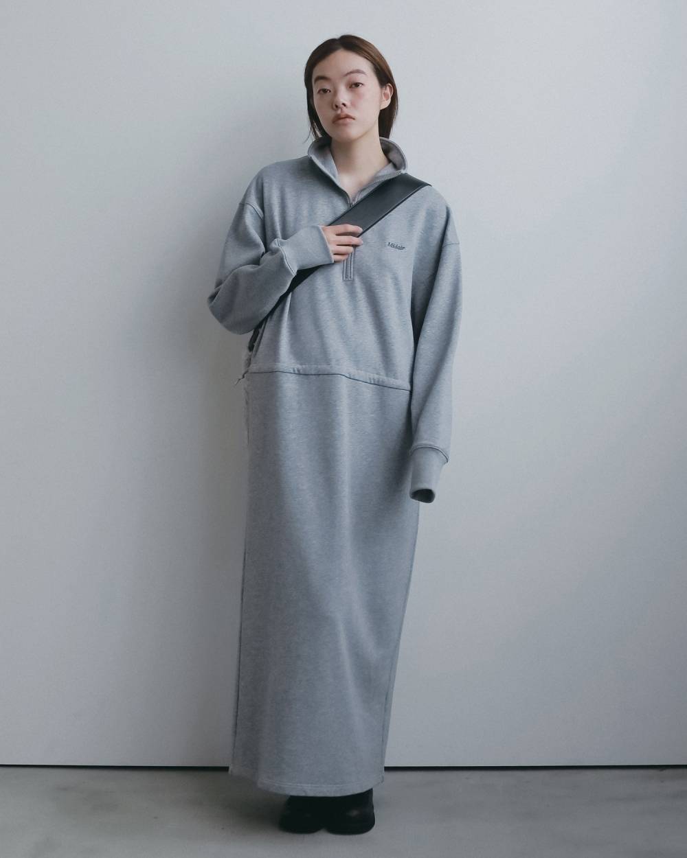 Halfzip Sweat Onepiece Halfzip Sweat Onepiece,ハーフジップ スウェット ワンピース,62620311,ワンピース,ワンピ,スウェット,ànuke,アンヌーク,lifes,ライフズ,26ss,26fall,26aw