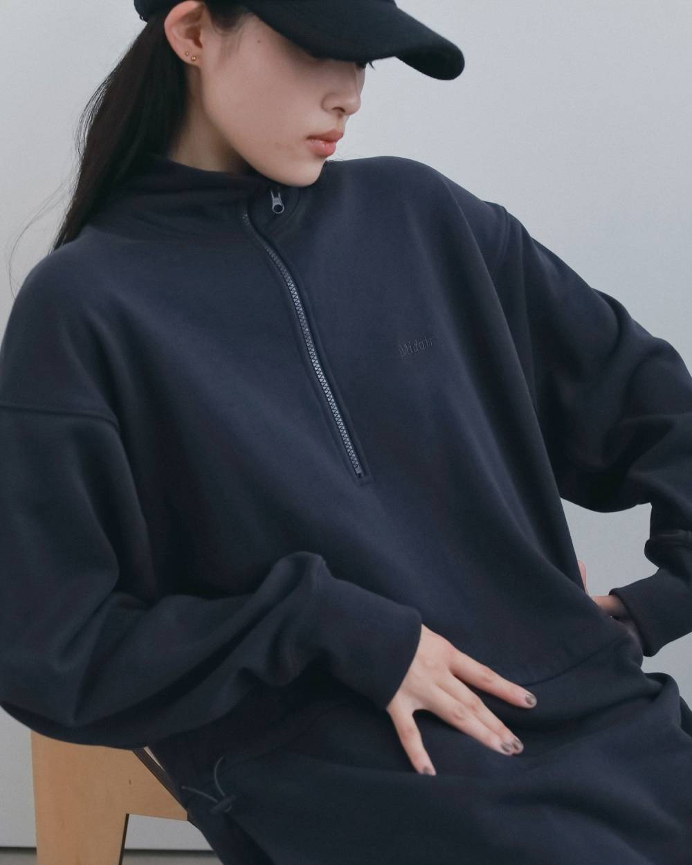 Halfzip Sweat Onepiece Halfzip Sweat Onepiece,ハーフジップ スウェット ワンピース,62620311,ワンピース,ワンピ,スウェット,ànuke,アンヌーク,lifes,ライフズ,26ss,26fall,26aw