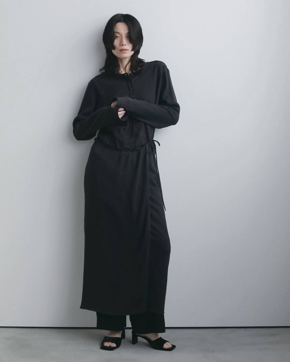 Jacquardrib Wrap Onepiece Jacquardrib Wrap Onepiece,ジャカードリブ ラップ ワンピース,62620313,ワンピ,ワンピース,ロングワンピース,ànuke,アンヌーク,lifes,ライフズ,26fall,26aw