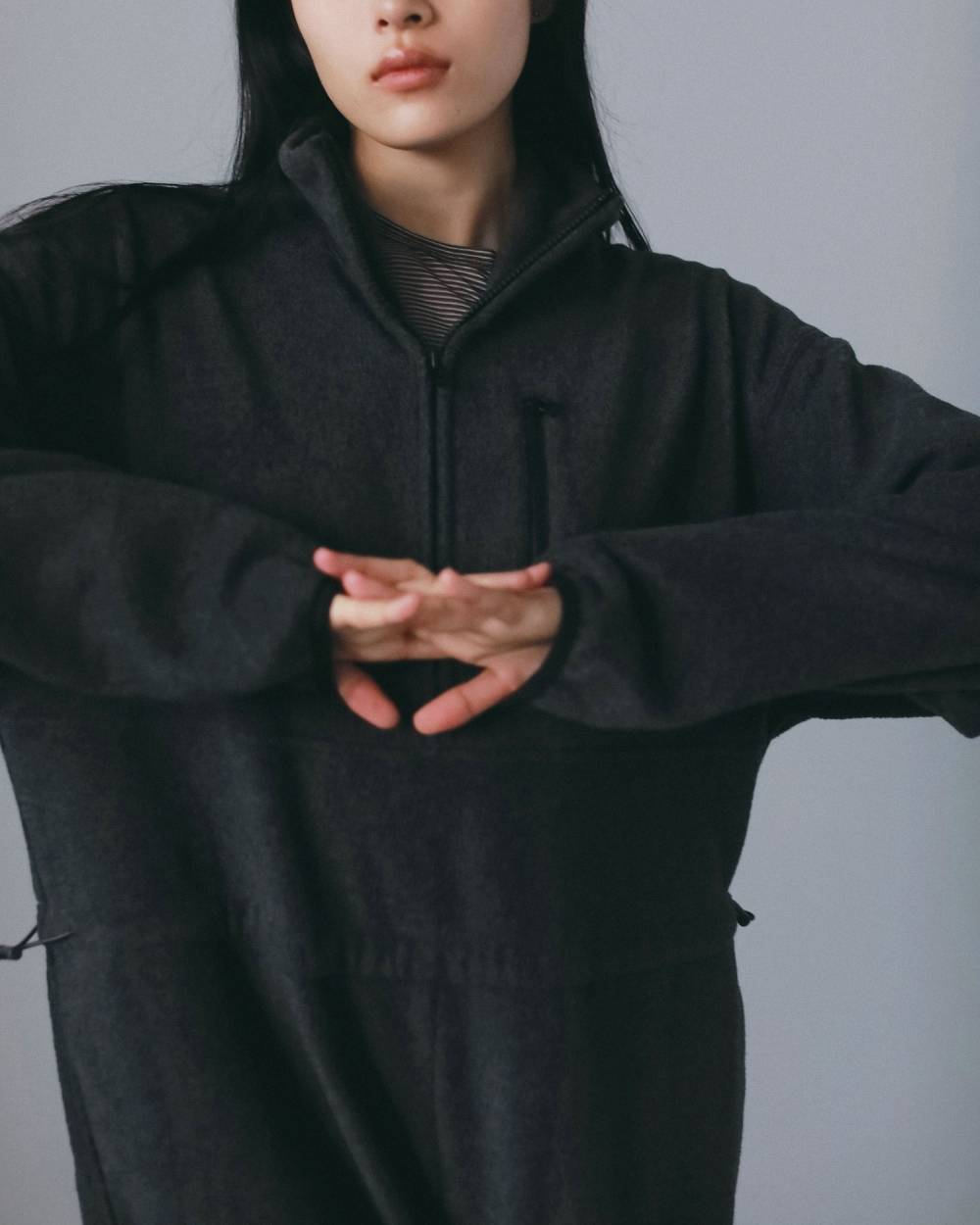 Fleece Halfzip Combinaison Fleece Halfzip Combinaison,フリース ハーフジップ コンビネゾン,62620314,コンビネゾン,ワンピース,つなぎ,オーバーオール,ànuke,アンヌーク,lifes,ライフズ,26fall,26aw