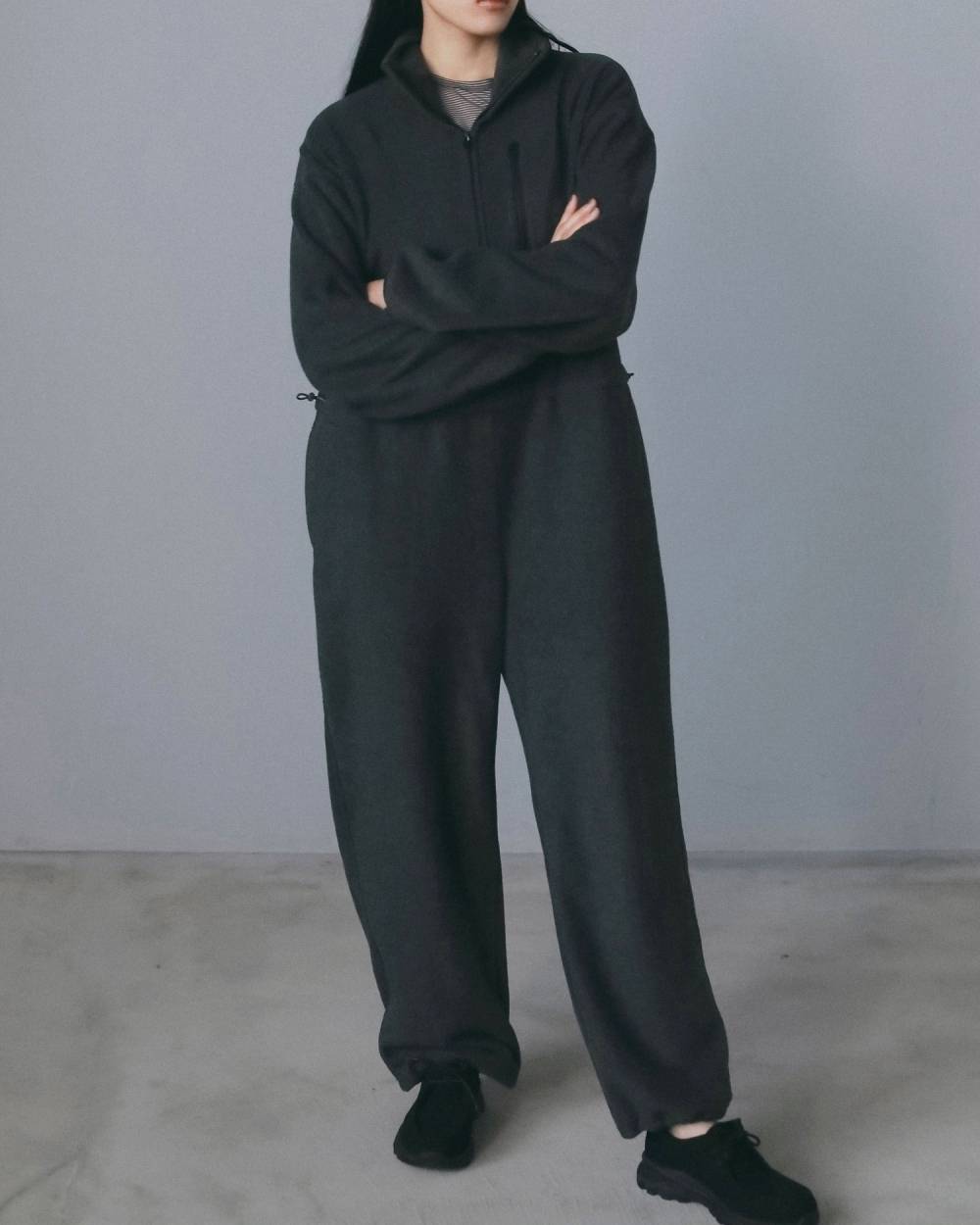 Fleece Halfzip Combinaison Fleece Halfzip Combinaison,フリース ハーフジップ コンビネゾン,62620314,コンビネゾン,ワンピース,つなぎ,オーバーオール,ànuke,アンヌーク,lifes,ライフズ,26fall,26aw