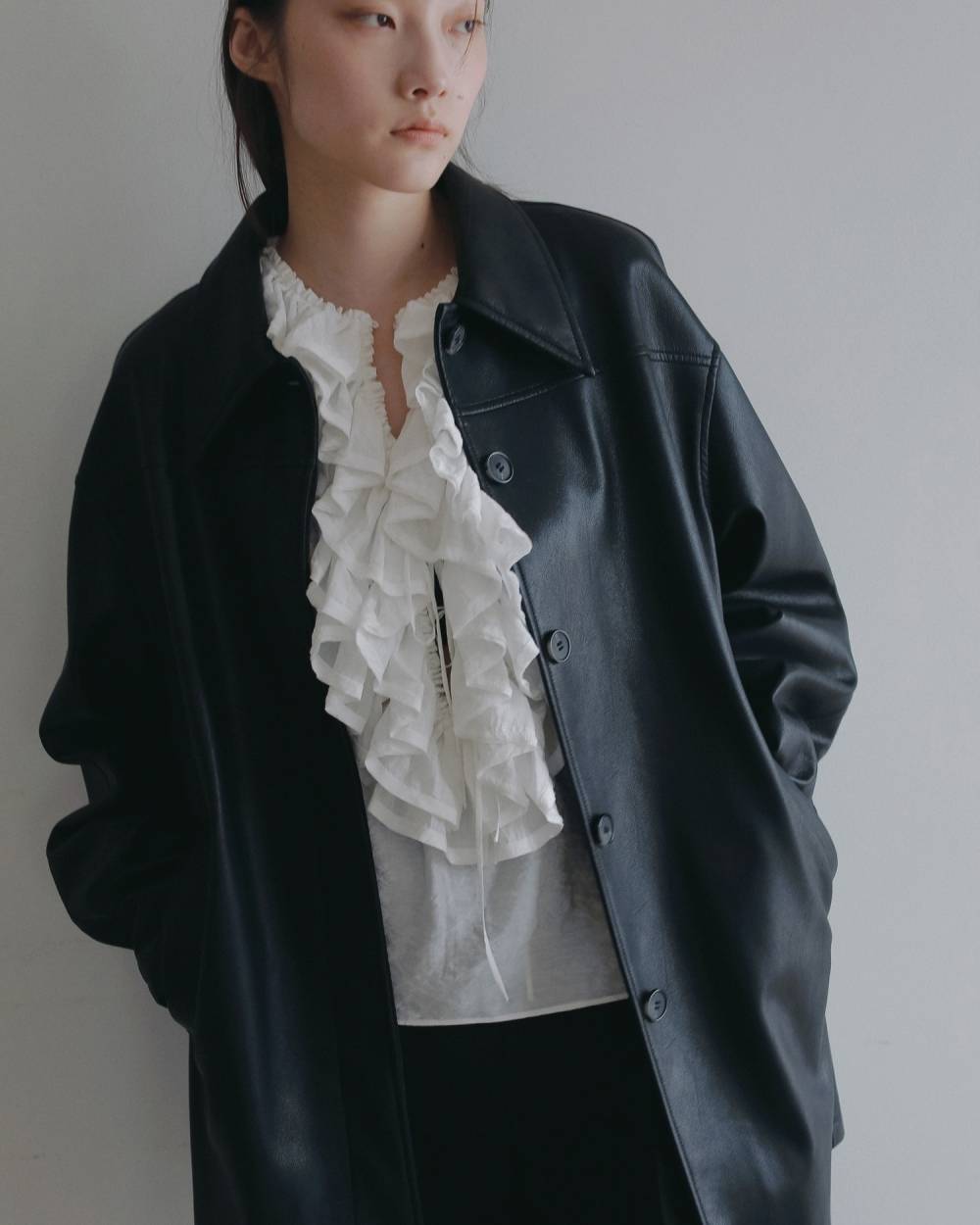 2way Frill Blouse 2way Frill Blouse,2way フリル ブラウス,62620404,トップス,シャツ,ブラウス,2way,ànuke,アンヌーク,lifes,ライフズ,26ss,26fall,26aw
