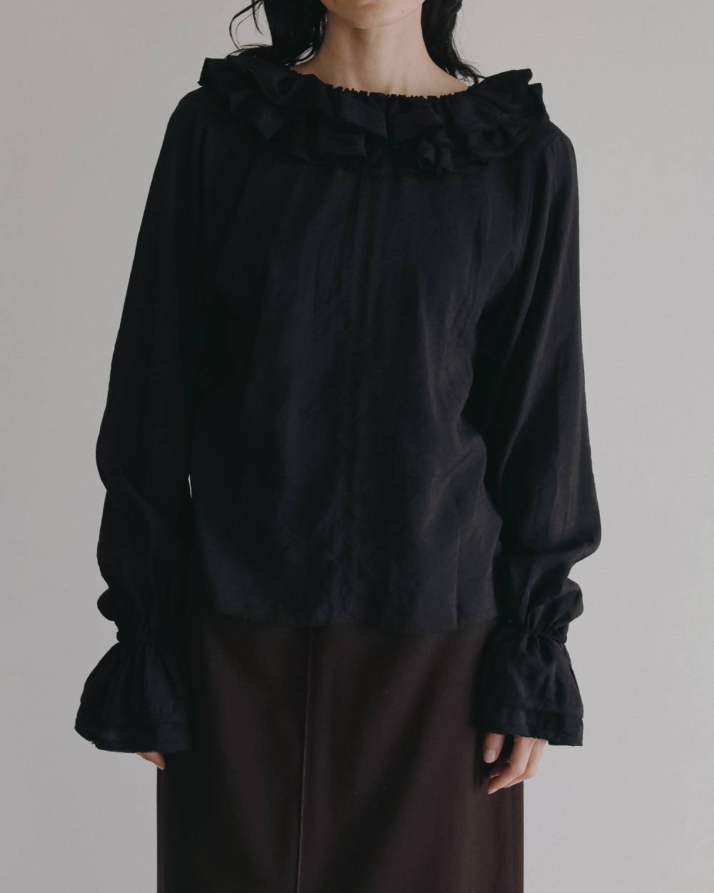 2way Frill Blouse 2way Frill Blouse,2way フリル ブラウス,62620404,トップス,シャツ,ブラウス,2way,ànuke,アンヌーク,lifes,ライフズ,26ss,26fall,26aw