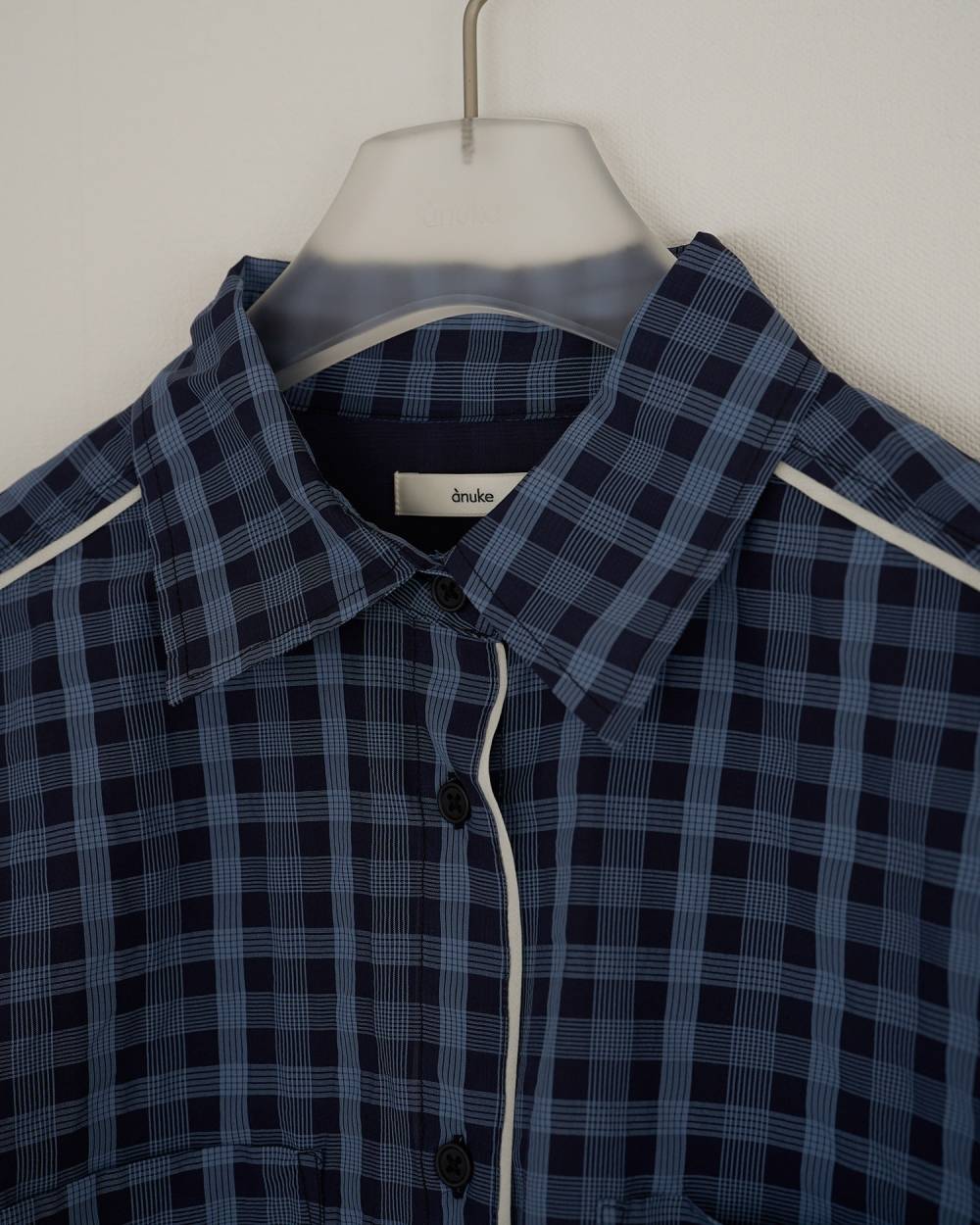 Sheercheck Over Shirts Sheercheck Over Shirts,シアーチェック オーバー シャツ,62620408,トップス,シャツ,ブラウス,透け感,シアー,チェック,柄,ànuke,アンヌーク,lifes,ライフズ,26ss,26fall,26aw