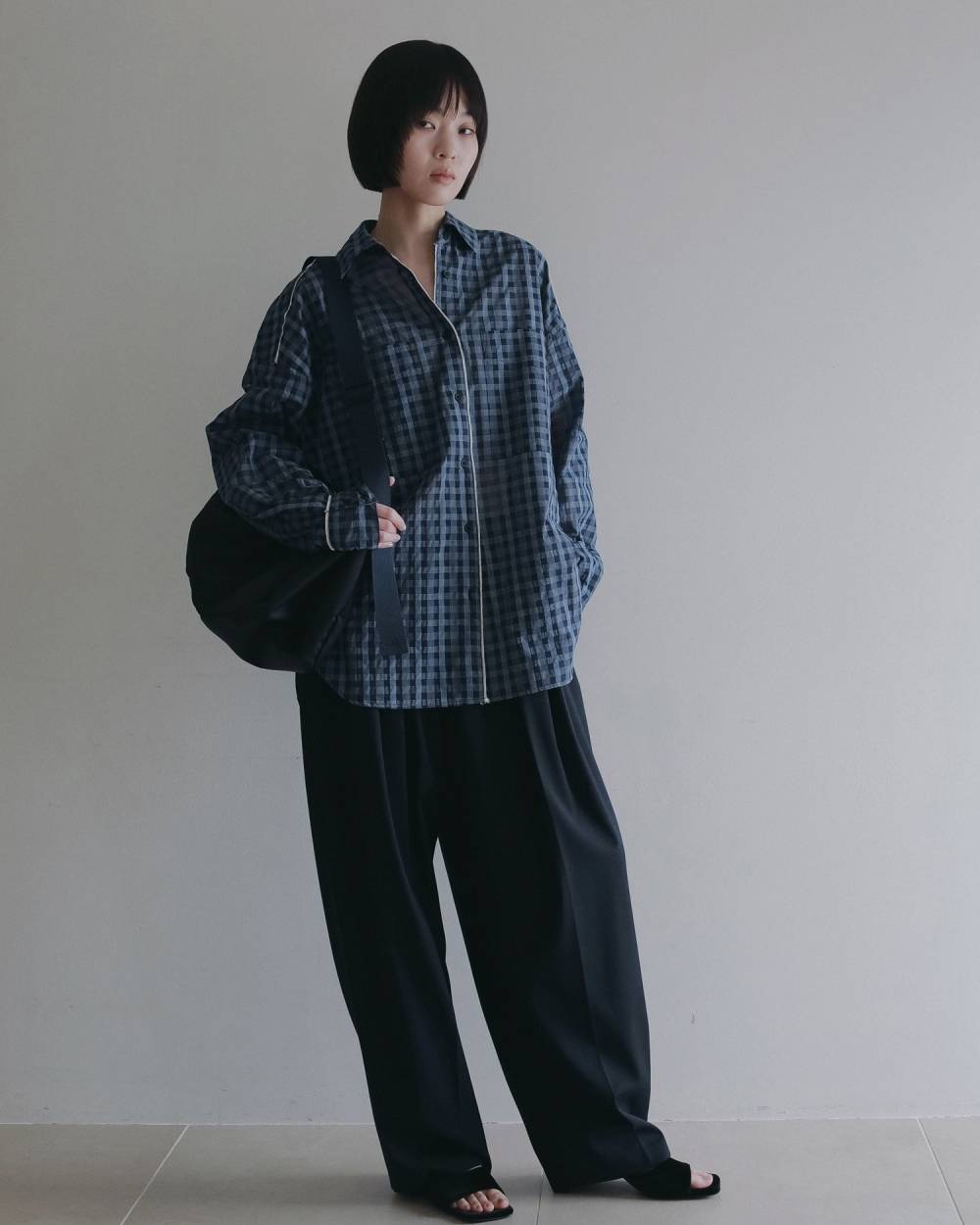 Sheercheck Over Shirts Sheercheck Over Shirts,シアーチェック オーバー シャツ,62620408,トップス,シャツ,ブラウス,透け感,シアー,チェック,柄,ànuke,アンヌーク,lifes,ライフズ,26ss,26fall,26aw