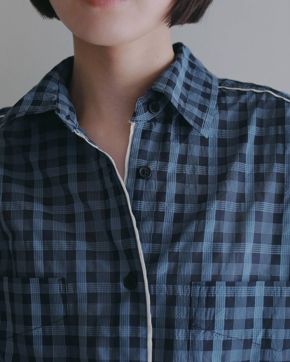 Sheercheck Over Shirts Sheercheck Over Shirts,シアーチェック オーバー シャツ,62620408,トップス,シャツ,ブラウス,透け感,シアー,チェック,柄,ànuke,アンヌーク,lifes,ライフズ,26ss,26fall,26aw