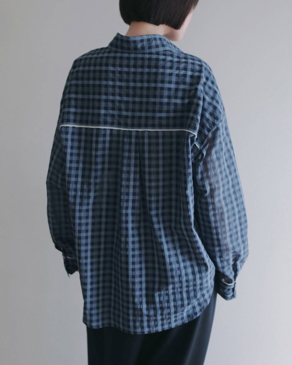 Sheercheck Over Shirts Sheercheck Over Shirts,シアーチェック オーバー シャツ,62620408,トップス,シャツ,ブラウス,透け感,シアー,チェック,柄,ànuke,アンヌーク,lifes,ライフズ,26ss,26fall,26aw