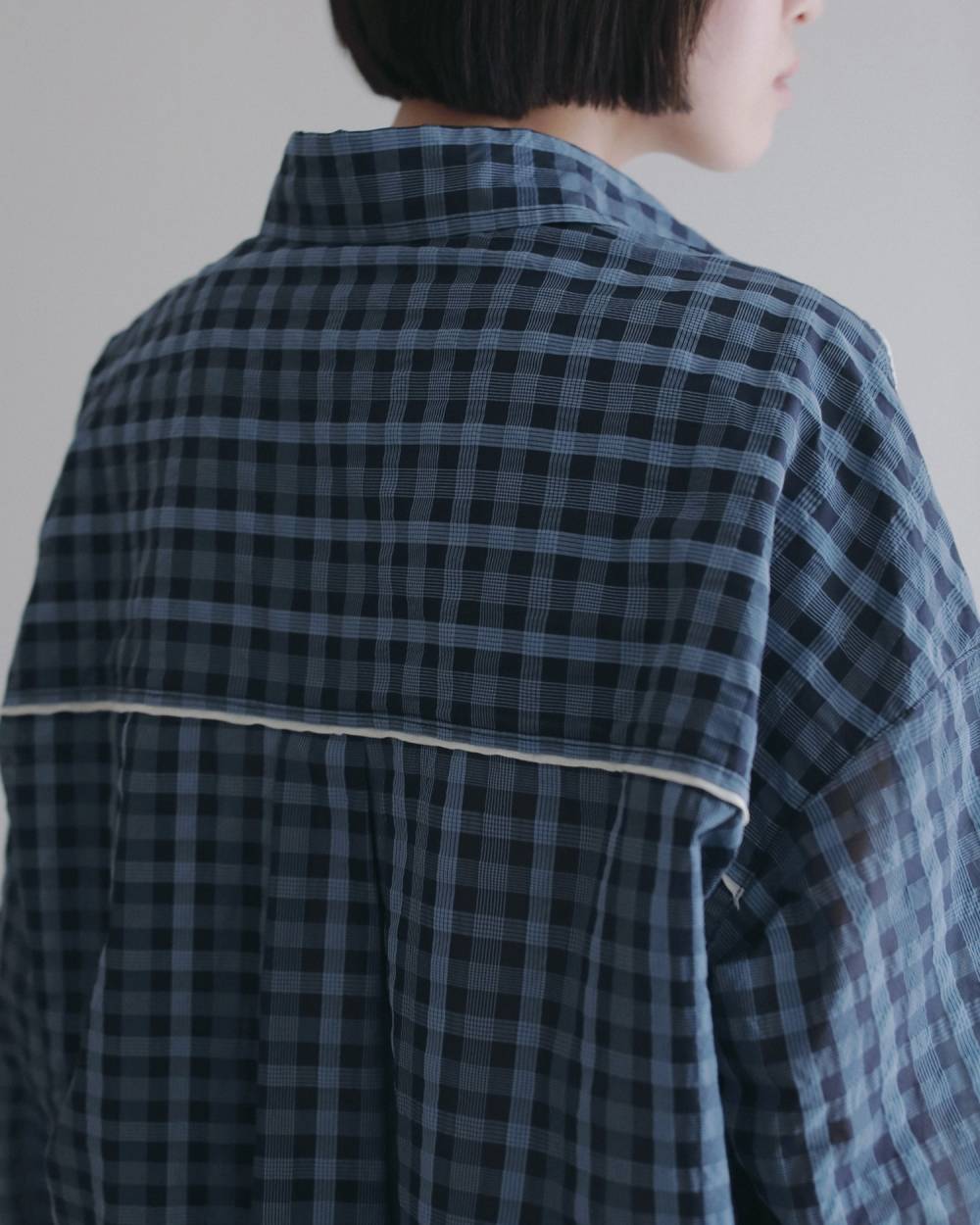 Sheercheck Over Shirts Sheercheck Over Shirts,シアーチェック オーバー シャツ,62620408,トップス,シャツ,ブラウス,透け感,シアー,チェック,柄,ànuke,アンヌーク,lifes,ライフズ,26ss,26fall,26aw