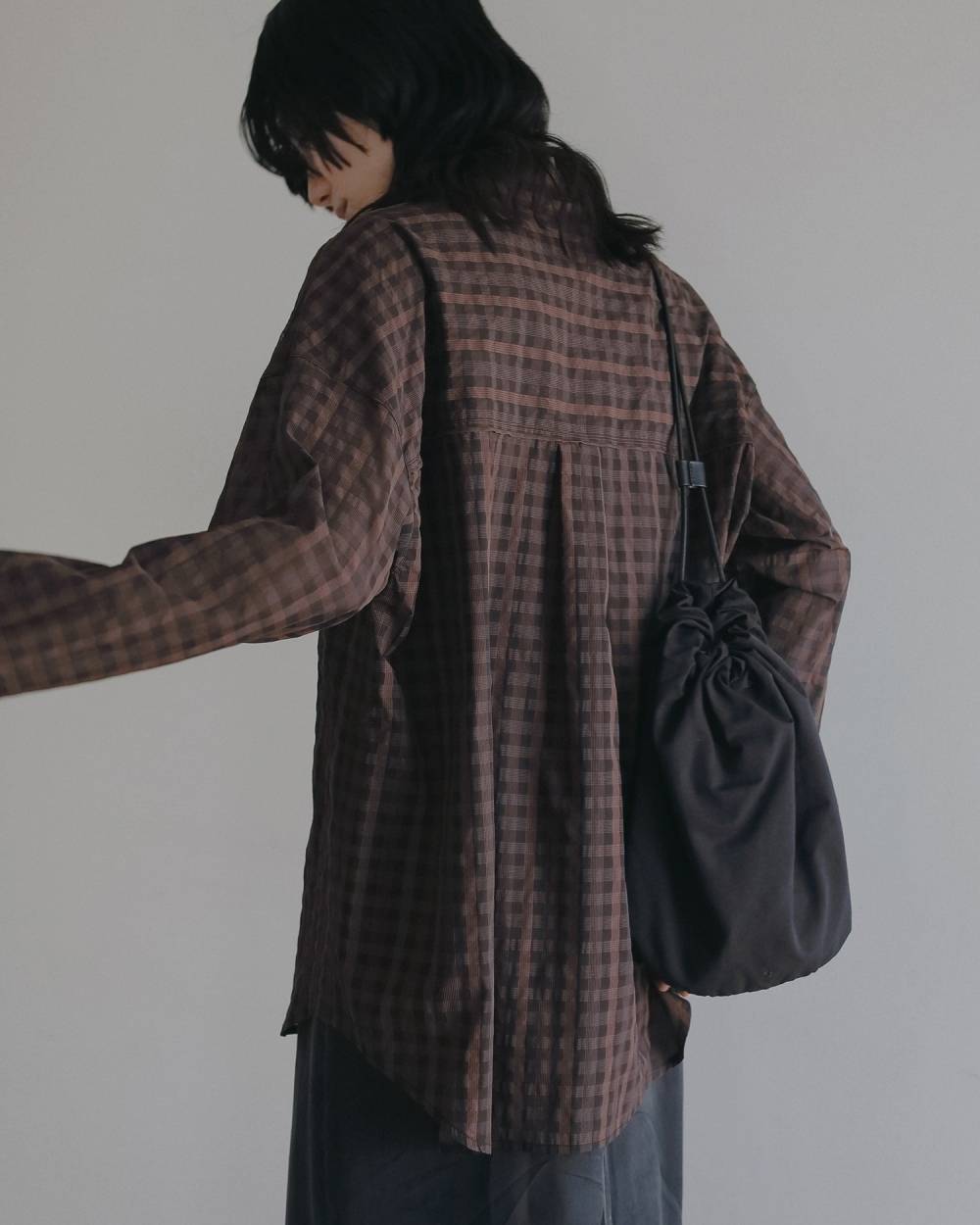Sheercheck Over Shirts Sheercheck Over Shirts,シアーチェック オーバー シャツ,62620408,トップス,シャツ,ブラウス,透け感,シアー,チェック,柄,ànuke,アンヌーク,lifes,ライフズ,26ss,26fall,26aw