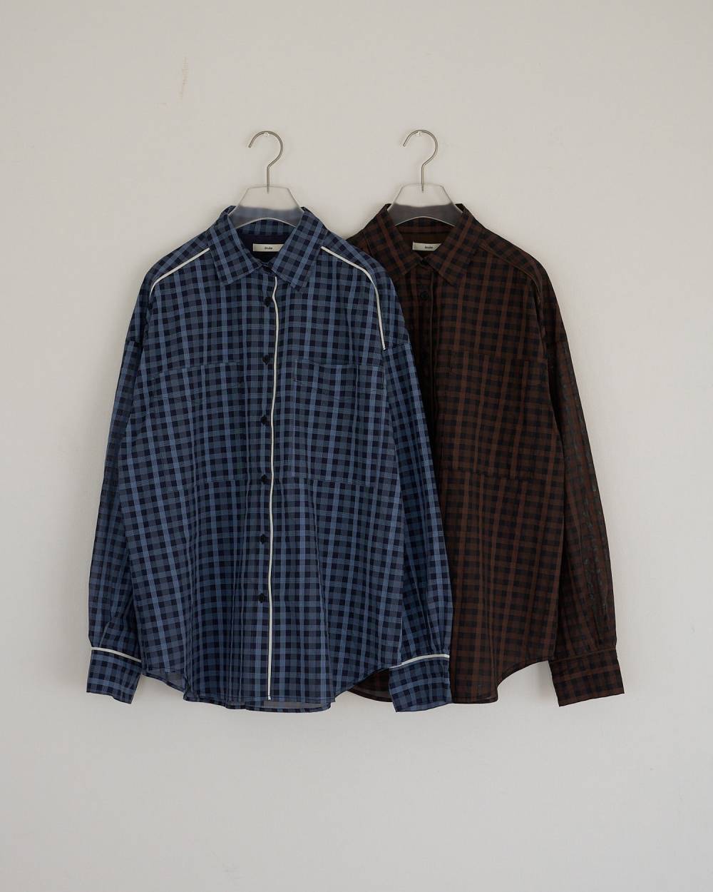Sheercheck Over Shirts Sheercheck Over Shirts,シアーチェック オーバー シャツ,62620408,トップス,シャツ,ブラウス,透け感,シアー,チェック,柄,ànuke,アンヌーク,lifes,ライフズ,26ss,26fall,26aw