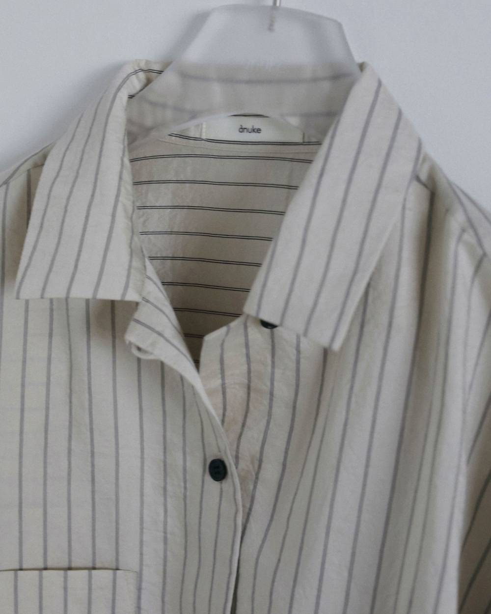 Opencollar Stripe Shirts Opencollar Stripe Shirts,オープンカラー ストライプ シャツ,62620414,シャツ,ブラウス,オーバーシャツ,ストライプ,柄,ànuke,アンヌーク,lifes,ライフズ,26fall,26aw