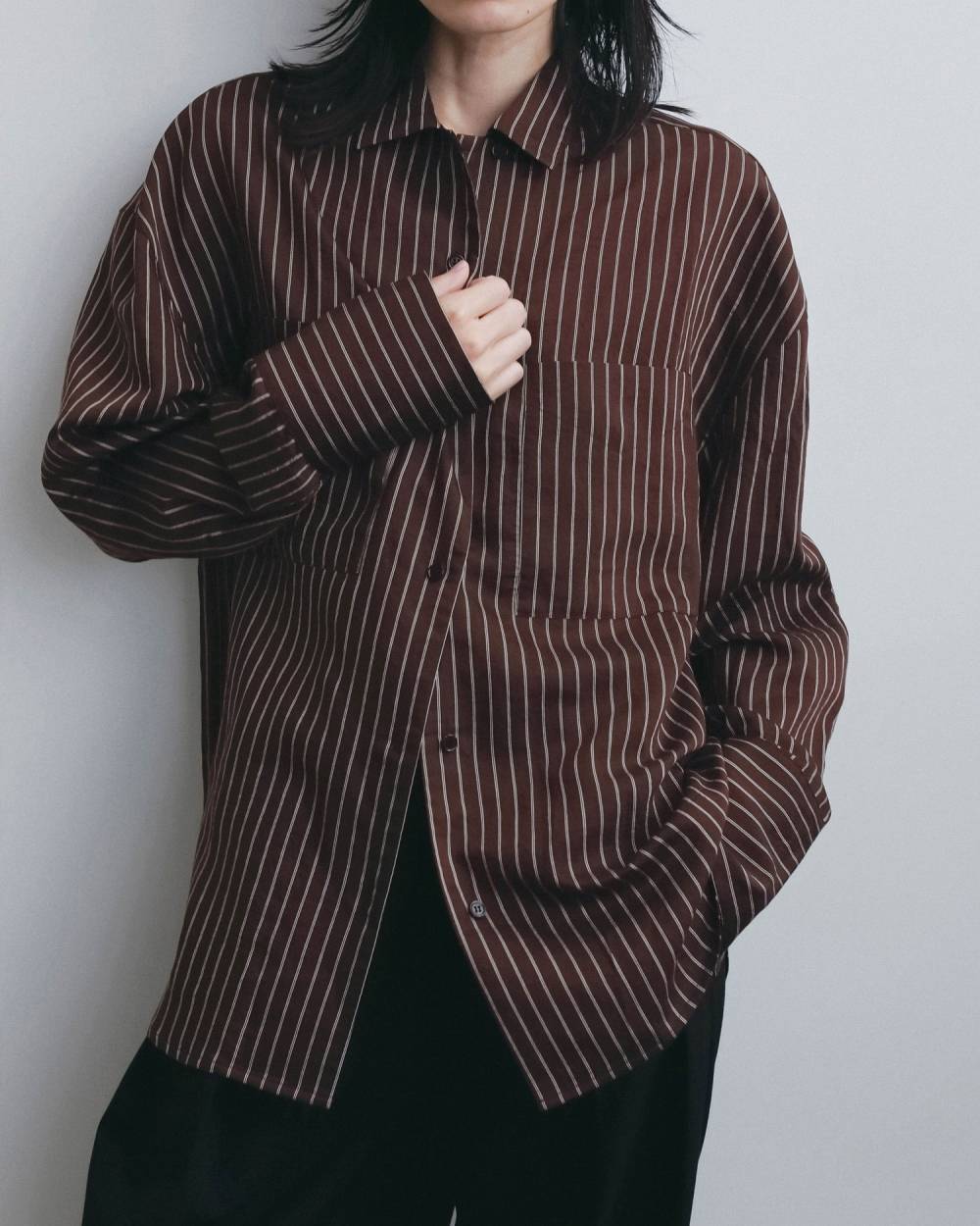 Opencollar Stripe Shirts Opencollar Stripe Shirts,オープンカラー ストライプ シャツ,62620414,シャツ,ブラウス,オーバーシャツ,ストライプ,柄,ànuke,アンヌーク,lifes,ライフズ,26fall,26aw