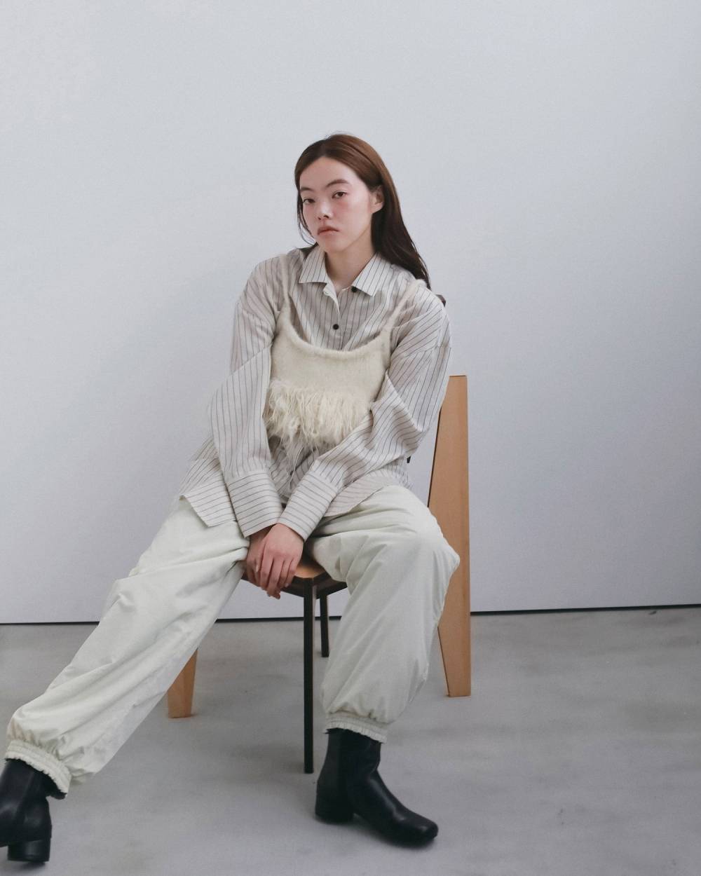 Opencollar Stripe Shirts Opencollar Stripe Shirts,オープンカラー ストライプ シャツ,62620414,シャツ,ブラウス,オーバーシャツ,ストライプ,柄,ànuke,アンヌーク,lifes,ライフズ,26fall,26aw