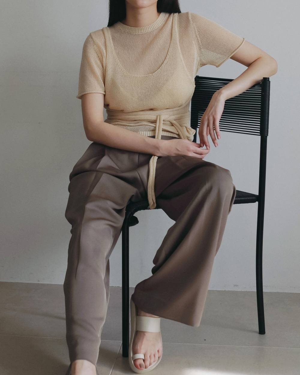 Wrapcami Layered Knit Wrapcami Layered Knit,ラップキャミ レイヤード ニット,62620503,トップス,ニット,ニットトップス,ànuke,アンヌーク,lifes,ライフズ,26ss,26fall,26aw