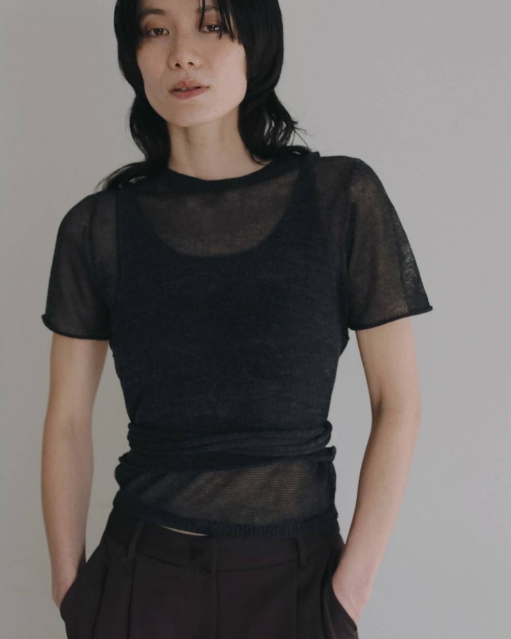 Wrapcami Layered Knit Wrapcami Layered Knit,ラップキャミ レイヤード ニット,62620503,トップス,ニット,ニットトップス,ànuke,アンヌーク,lifes,ライフズ,26ss,26fall,26aw