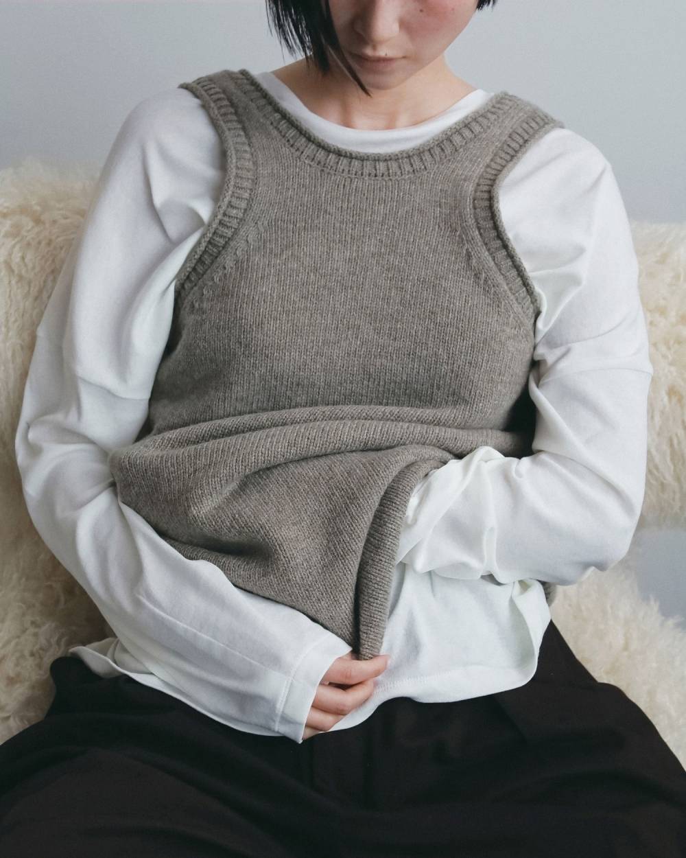 Knit Long Tanktop Knit Long Tanktop,ニット ロング タンクトップ,62620507,トップス,タンクトップ,タンク,ニットタンク,ànuke,アンヌーク,lifes,ライフズ,26fall,26aw