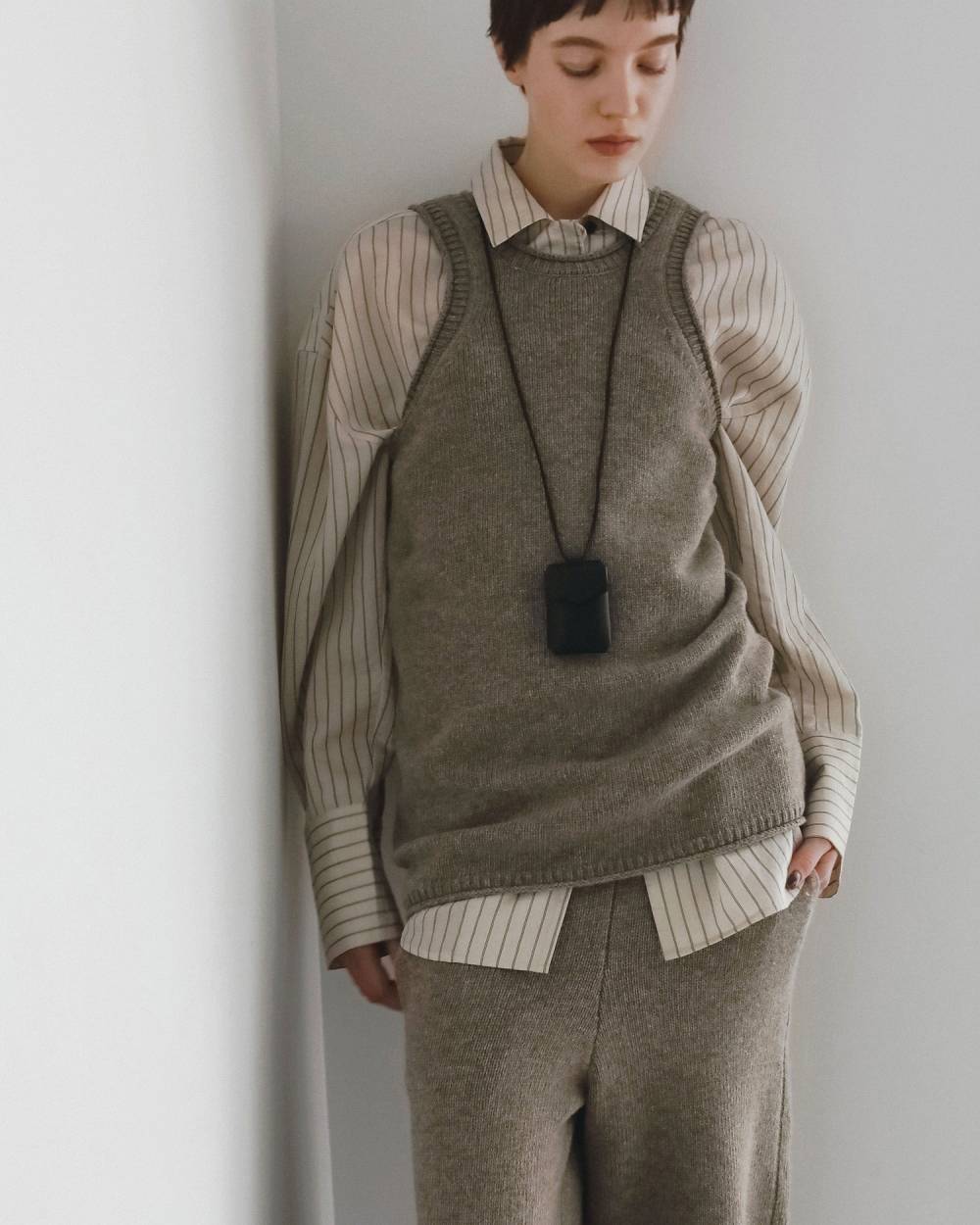 Knit Long Tanktop Knit Long Tanktop,ニット ロング タンクトップ,62620507,トップス,タンクトップ,タンク,ニットタンク,ànuke,アンヌーク,lifes,ライフズ,26fall,26aw