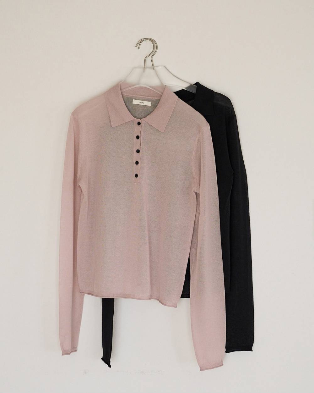 Sheer Polo Knit Sheer Polo Knit,シアー ポロ ニット,62620508,トップス,ニットポロトップス,ànuke,アンヌーク,lifes,ライフズ,26ss,26fall,26aw