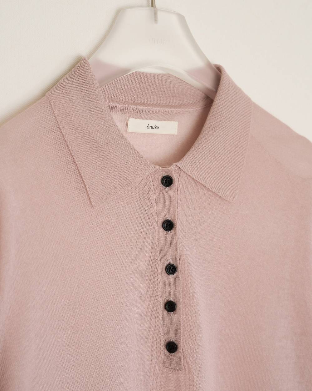 Sheer Polo Knit Sheer Polo Knit,シアー ポロ ニット,62620508,トップス,ニットポロトップス,ànuke,アンヌーク,lifes,ライフズ,26ss,26fall,26aw