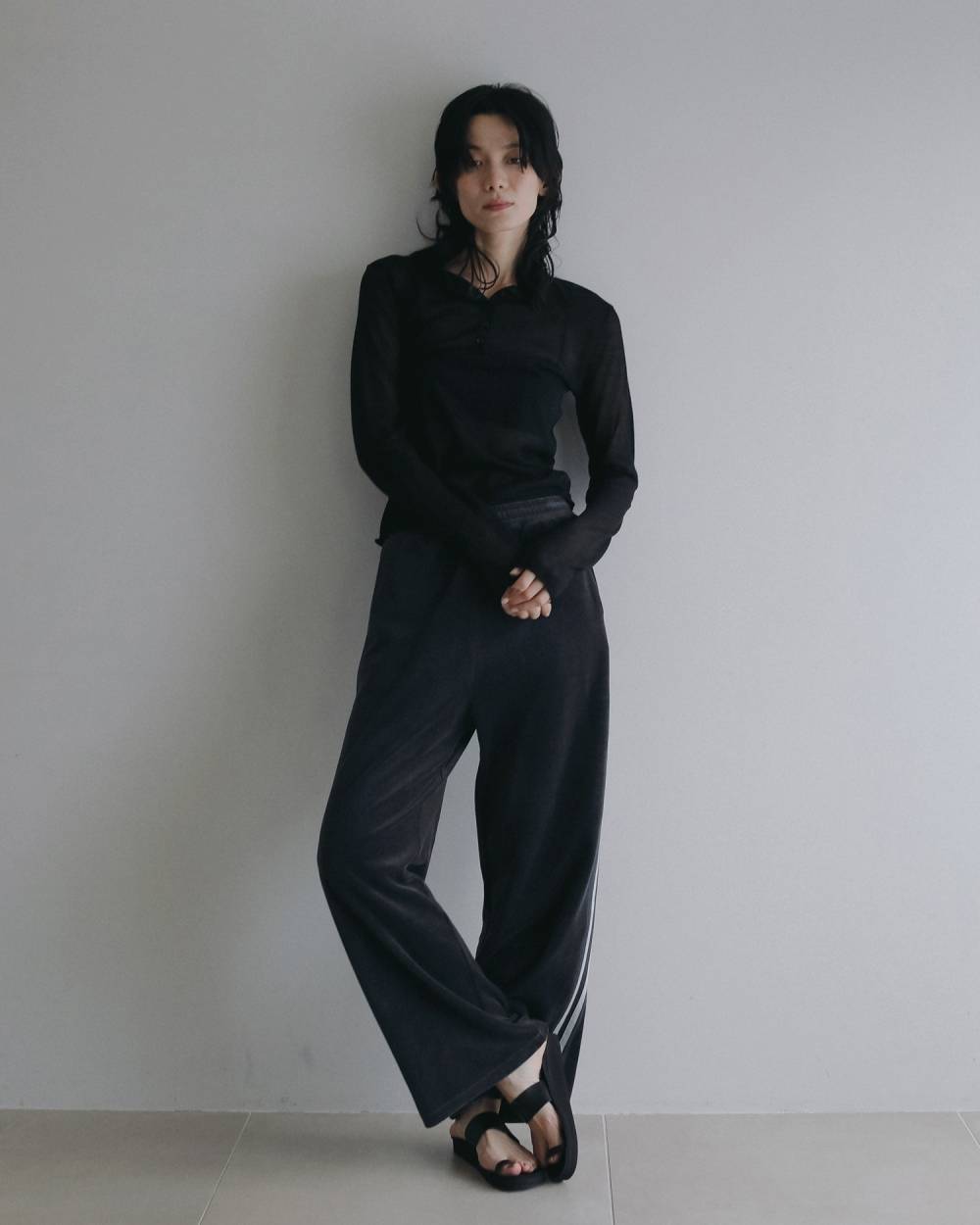 Sheer Polo Knit Sheer Polo Knit,シアー ポロ ニット,62620508,トップス,ニットポロトップス,ànuke,アンヌーク,lifes,ライフズ,26ss,26fall,26aw