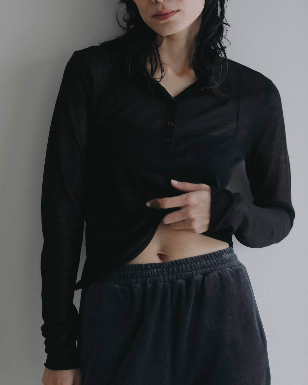 Sheer Polo Knit Sheer Polo Knit,シアー ポロ ニット,62620508,トップス,ニットポロトップス,ànuke,アンヌーク,lifes,ライフズ,26ss,26fall,26aw