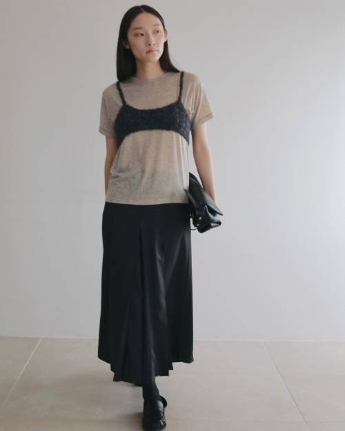 chieko+ luxe knit 03 bustier ニットビスチェ ànuke online store（アンヌーク） / Crochet Knit BustierCrochet