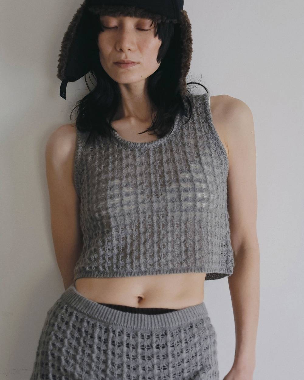 Pattern Knit Tanktop Pattern Knit Tanktop,パターン ニット タンクトップ,62620511,トップス,タンクトップ,タンク,ニット,ニットトップス,モヘア混,ànuke,アンヌーク,lifes,ライフズ,26ss,26fall,26aw