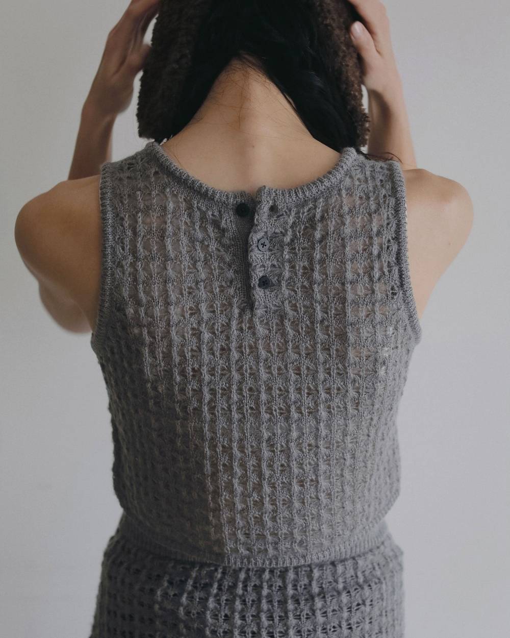 Pattern Knit Tanktop Pattern Knit Tanktop,パターン ニット タンクトップ,62620511,トップス,タンクトップ,タンク,ニット,ニットトップス,モヘア混,ànuke,アンヌーク,lifes,ライフズ,26ss,26fall,26aw