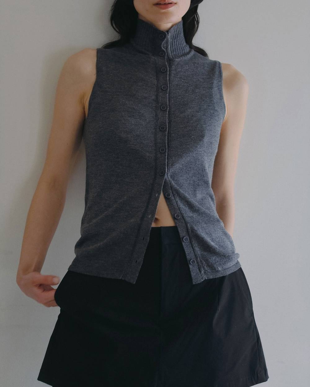 Layered Highneck Knit Layered Highneck Knit,レイヤード ハイネック ニット,62620512,トップス,ニット,レイヤード,ànuke,アンヌーク,lifes,ライフズ,26ss,26fall,26aw